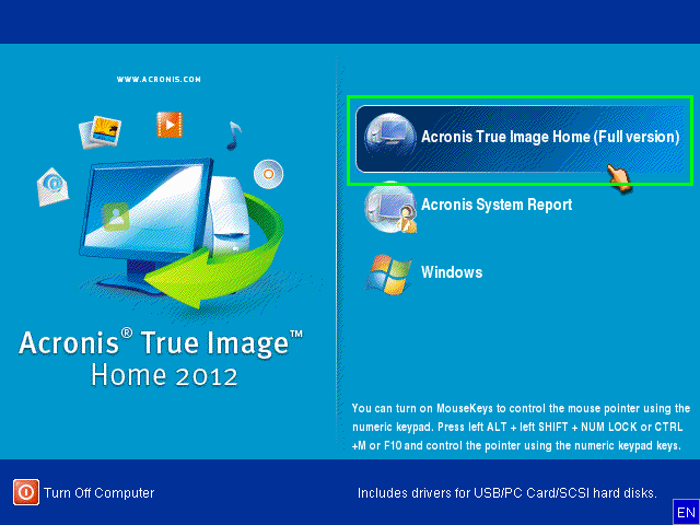 acronis true image home 2012 cleanup utility