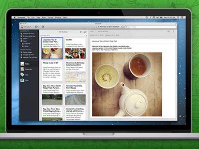 evernote 5 400x300 Evernote 5 Comes To The Mac With Over 100 New Features