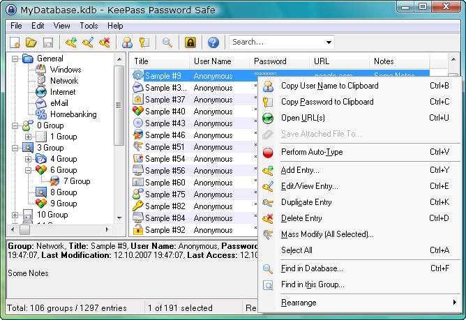 Windows 10 X-KeePass Password Safe full