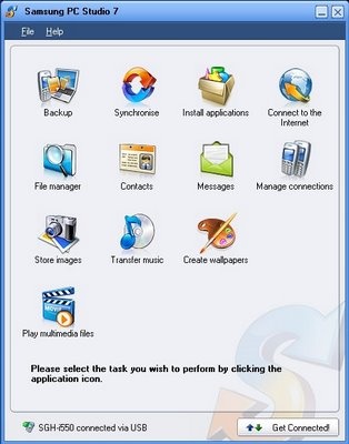 Samsung PC Studio screenshot